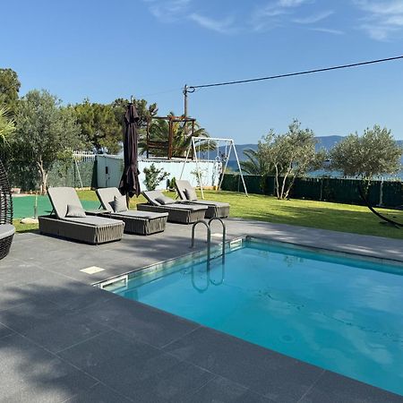 Zoza Luxury Villa Isthmia By The Sea With Private Pool Kalamáki Zewnętrze zdjęcie