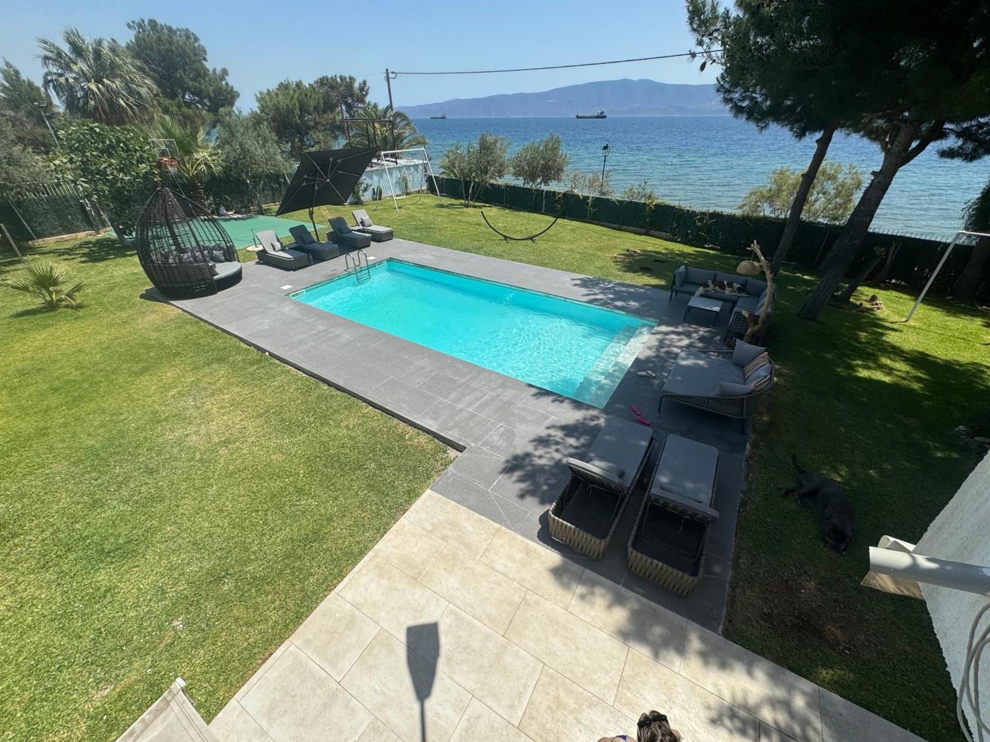 Zoza Luxury Villa Isthmia By The Sea With Private Pool Kalamáki Zewnętrze zdjęcie