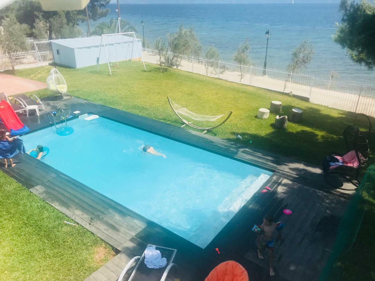 Zoza Luxury Villa Isthmia By The Sea With Private Pool Kalamáki Zewnętrze zdjęcie